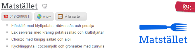 Syns på startsida